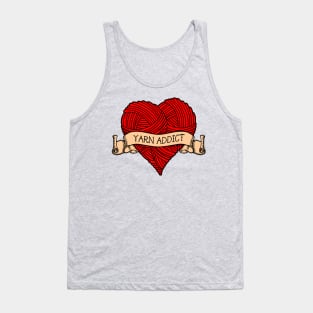 Yarn addict tattoo Tank Top